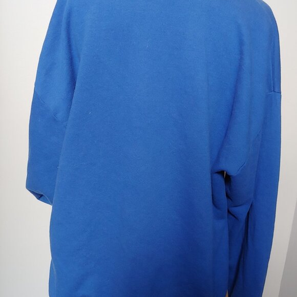 Cat Cardigan Cobalt Blue Kitschy Grandma Button up - Picture 2 of 6